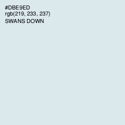 #DBE9ED - Swans Down Color Image